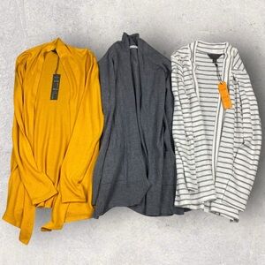 Set of 3 Cardigans Mix 41 by Hawthorn and Pink Clover Bundle